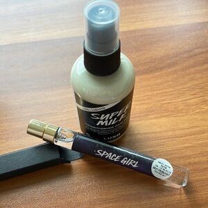 Lush Super Milk hair primer (100ml) & Kitchen Box Exclusive Space Girl (10ml)